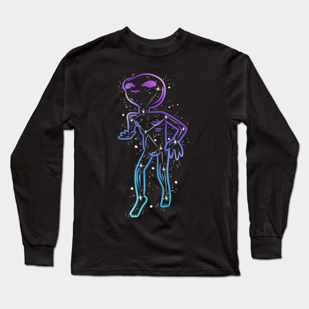 Marcianito 100% real no fake constellation Long Sleeve T-Shirt by absolemstudio